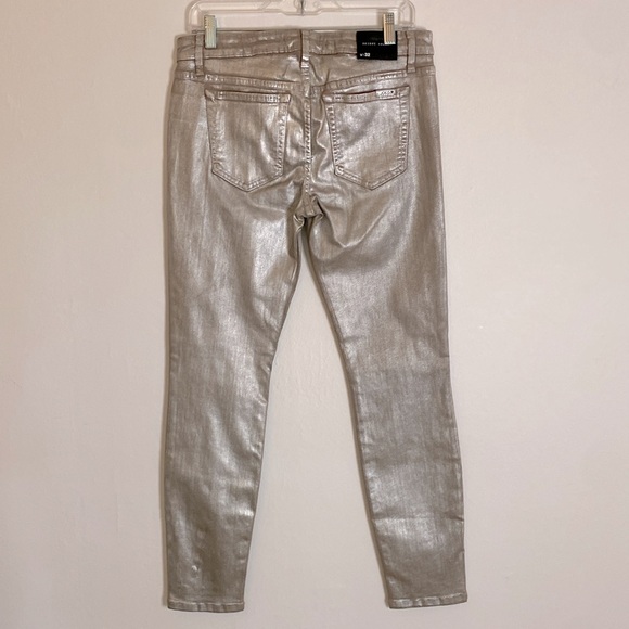 Joe’s Jeans Skinny Ankle Waist 32 Silver Denim - Picture 4 of 7